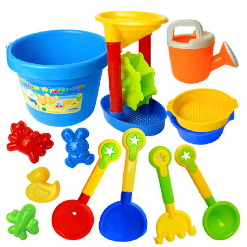 Conjunto de brinquedos de praia ferramenta de jogo de areia ampulheta ferramenta de escavação de areia brinquedo de praia carro pequena pá brinquedo divertido das crianças brinquedo ao ar livre melhor presente