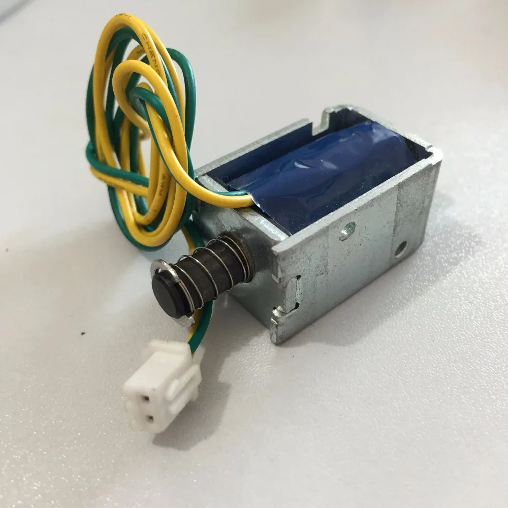 DC 24V 1.3A 2mm Stroke 0.45Kg Push Type Open Frame Solenoid Electromagnet