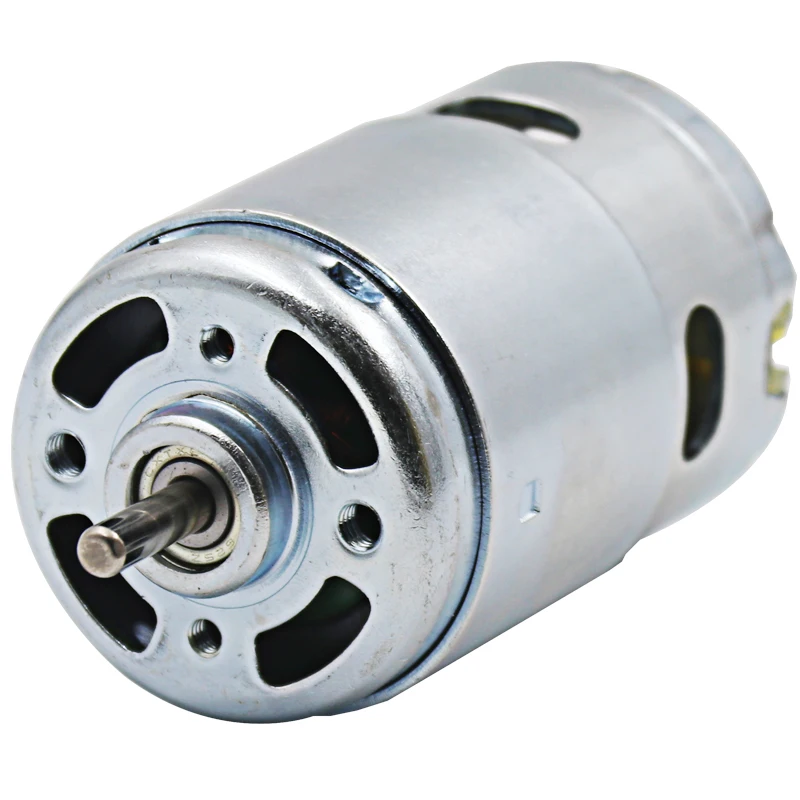 Motor de alto par de 12V CC, Motor de alta potencia y bajo ruido, 895, rodamientos de bolas dobles