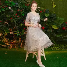 V-Neck Short Cocktail Dress Plus Size #3