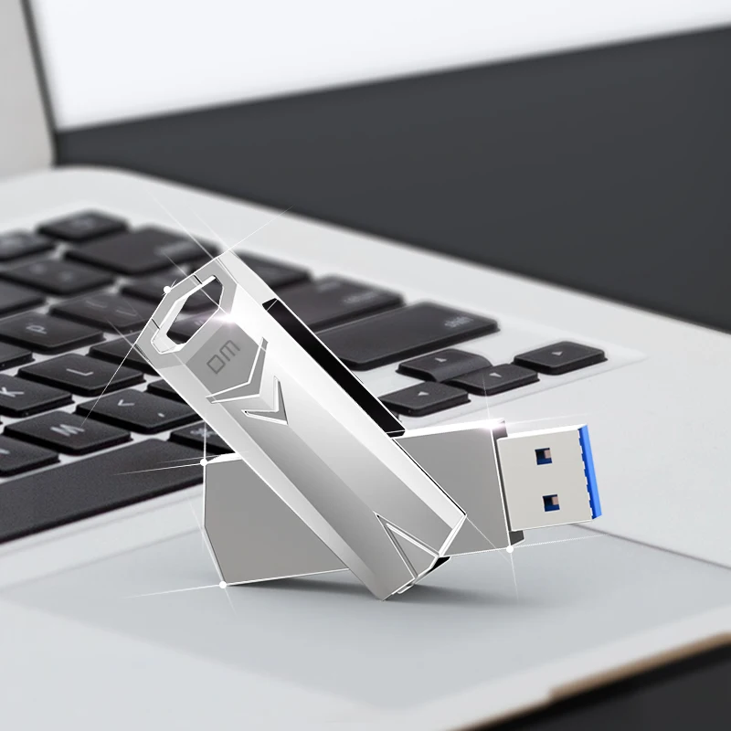 Pen drive usb3.0 alta velocidade pd096 32gb 64gb 128gb velocidade de escrita de metal de 10mb-60mb