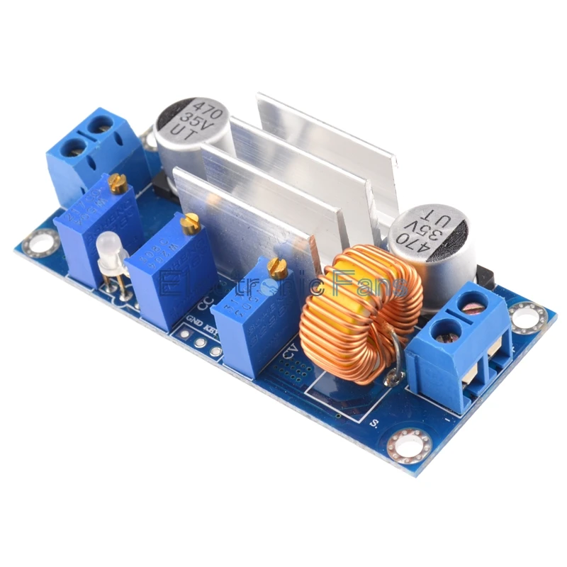 Automatic Protection! 5A Max DC-DC XL4005 Step Down Buck Power Supply Module Adjustable CC/CV Lithium Charge Board for Arduino