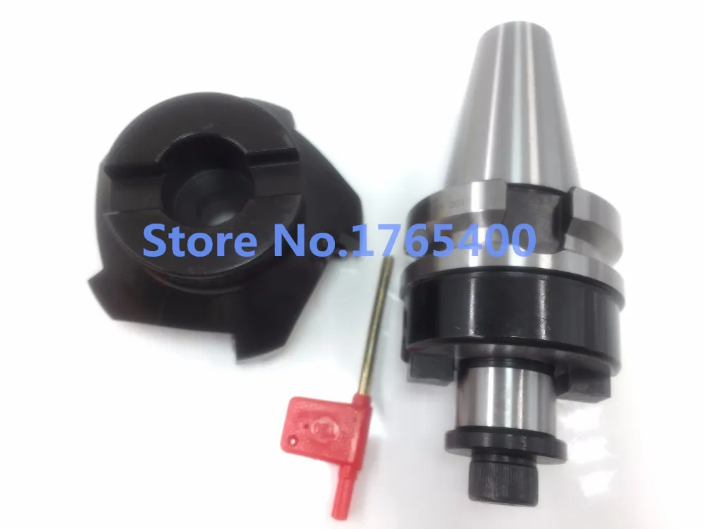 

New BT40 FMB22 45mm M16 holder +SE-KM12-45 degree face mill cutter KM12 63-22-4T + 10pcs SEKT1204 steel carbide inserts