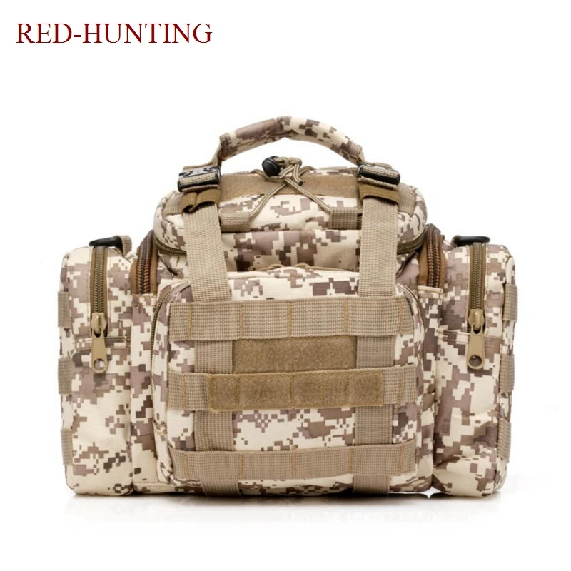 600D Nylon Multi-purpose Outdoor Camera Bag Tactical Camping Hiking Climbing Backpack Rucksack