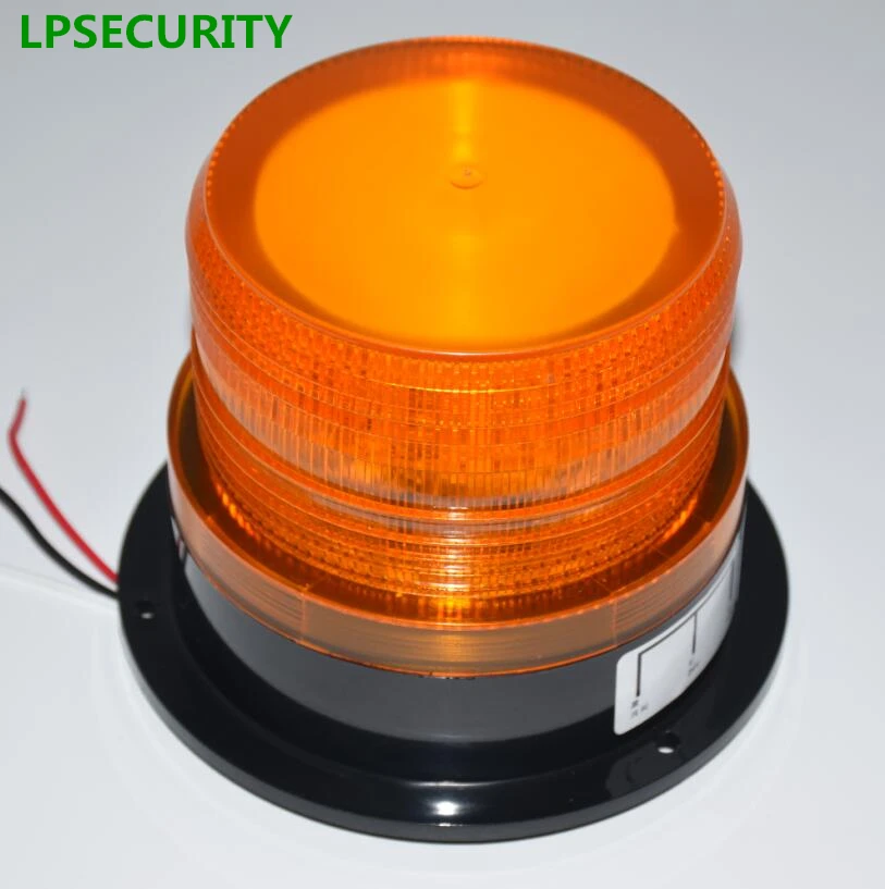 LPSECURITY Waterproof 12VDC 24VDC flashing lamp blinker light strobe for garage shutter gate door opener school bus(no sound)