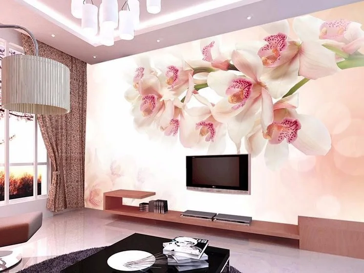 

3D photo wallpaper flowers living room TV wall wallpaper backdrop wallcovering large wall mural Modern painting