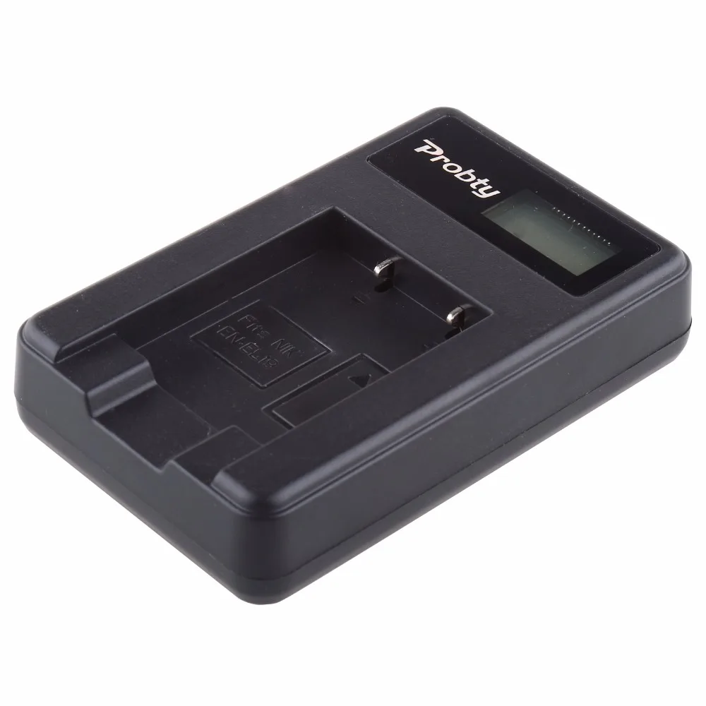 Probty EN-EL19 EN EL19 ENEL19 LCD USB Charger for Nikon Coolpix S32 S33 S100 S3100 S3200 S3300 S3500 S3600 S3700 S4100 S4200