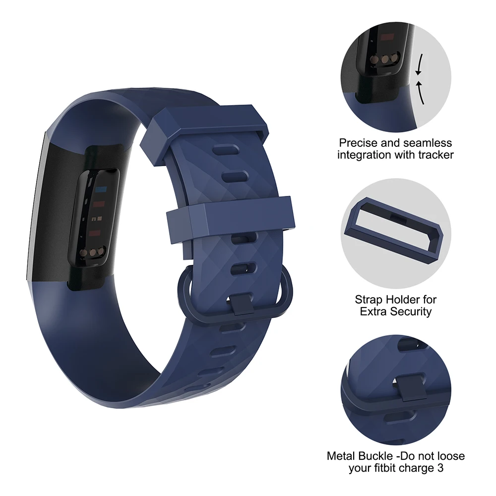 Honecumi Sport Bands per Fitbit Charge 3/4 Band TPU Smart Watch Strap accessori cinturino per Fitbit Charge 4 bracciale