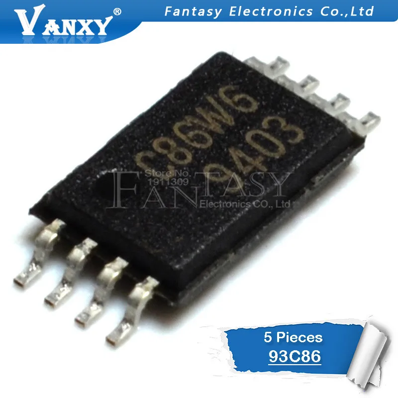 5pcs 93C86 C86W6 TSSOP8 Car computer chips