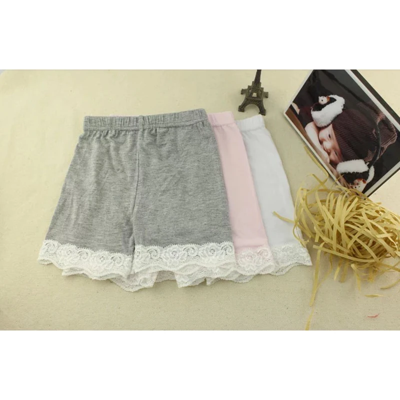 3-10Y Kids Girls Modal Cotton Boyshort Panties Lacy Children Soft Panties Underwear Baby Girl Classic All-matches Lingerie