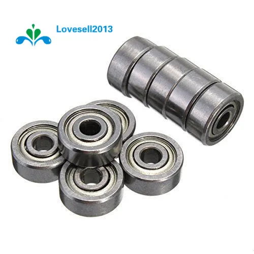 10PCS 623ZZ 3x10x4mm Bearing Miniature Ball Shielded Radial Bearings Silver