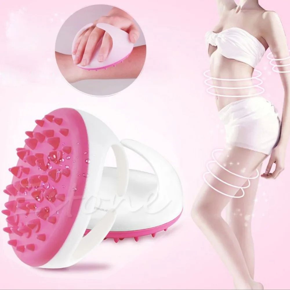 S-home New Useful Bath Shower Body Anti Cellulite Massager Brush Glove Full Body mar23