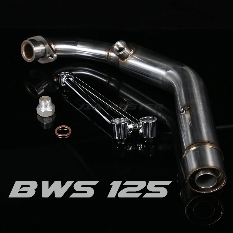 For YAMAHA ZUMA Cygnus X Smax BWS  125 150 304 stainless steel Middle Link pipe bend slip on for Yamaha BWS 125 150 ZUMA125