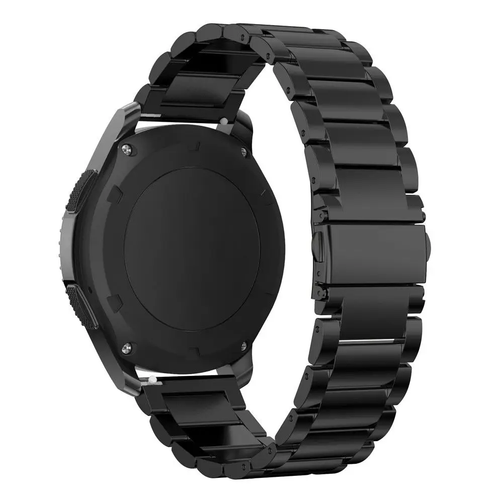 Pulseira de aço inoxidável de 20 22mm, pulseira para samsung gear s2 s3, pulseira de relógio inteligente para huawei amazfit gtr 42 47mm/gt2 pro, pulseira