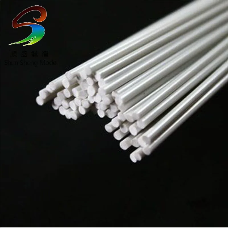 

100 PCS of 5.0 mm round rods ABS plastic ABS plastic jby - 4.0-50 cm in length