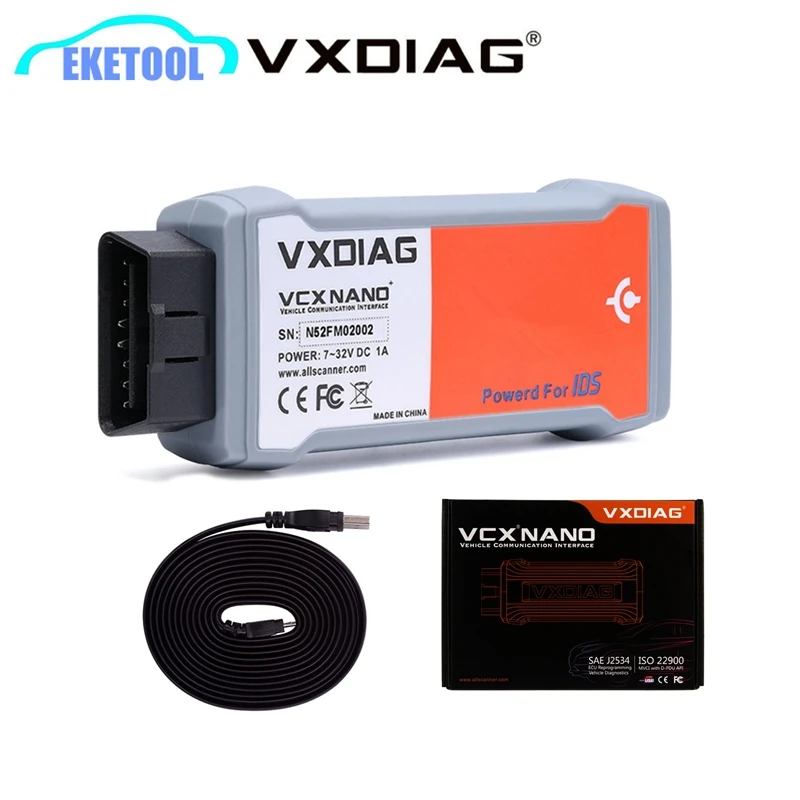 VXDIAG NANO For FoCOM/Mazda Newest Version V109 Support vehicle till 2015 year Update by CD With Unlocked Firmware