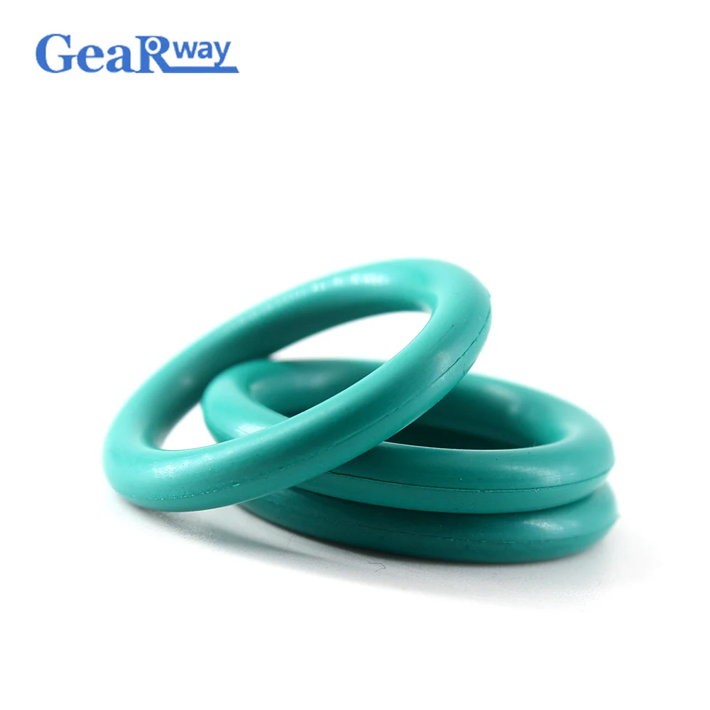 Gearway 5mm CS O Ring Seal Gasket Green FKM O Ring Seal Washer 81/82/83/84/100/105/110mm OD Oil Resistance O Ring Sealing