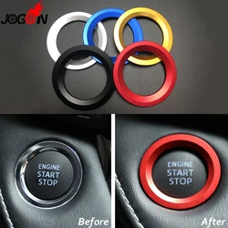 For Toyota Yaris Prius V C Corolla Auris Camry Avalon Crown Avensis Allion Car Start Stop Engine Button Ring Cover Trim Sticker