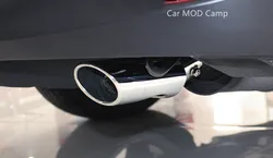 Car Accessories for Toyota Harrier XU60 2013-2019 Stainless Steel Rear Tail End Pipe Exhaust Muffler Tip 1pc