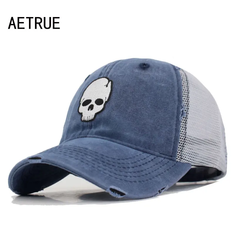 AETRUE Baseball Cap Women Hats For Men Animal Skull Snapback Caps Casquette Bone Mesh Summer Gorras Male Dad Baseball Hat Cap