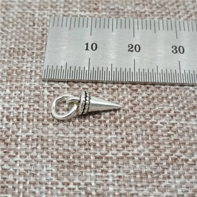 6pcs of 925 Sterling Silver Punk Spike Charms for Bracelet Necklace Earrings