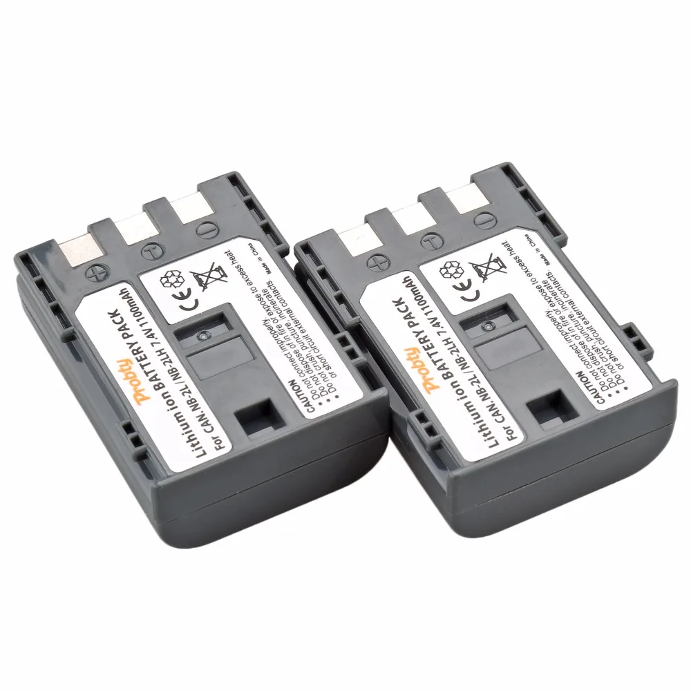 Probty 1Pcs NB-2L NB 2L NB-2LH NB2L Camera Battery + Car charger Kit For Canon 350D 400D ELURA 50 60 PowerShot G7 G9 S70 S80 image 4