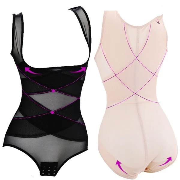 Body adelgazante de talla grande para mujer, pantalones moldeadores, entrenador de cintura, moldeador de cuerpo, Fajas Colombianas, elevador de
