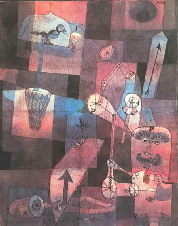 High quality Oil painting Canvas Reproductions Analysis of diverse perversities (1922)  by Paul Klee  Painting hand painted