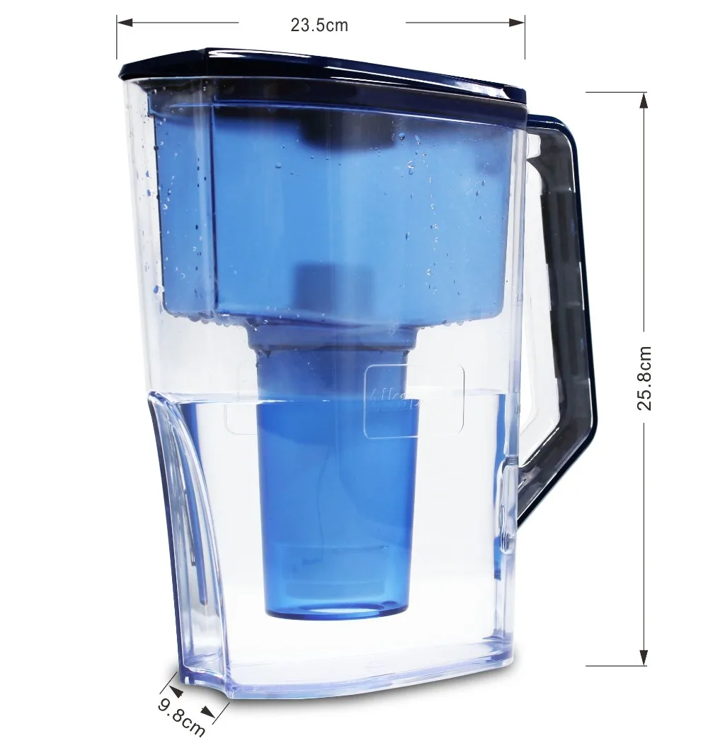 Alkaline Water filter Pitcher (WP6)-7 Stage water Ionizer prifier to Purify Increase PH Levels and provides low negative ORP