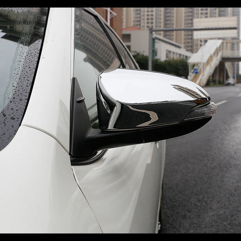 For Toyota Corolla Altis e170 2014 2015 2016 2017 Chrome Side Door Rear View Mirror Cover Trim Cap Garnish Molding Overlay 2pcs