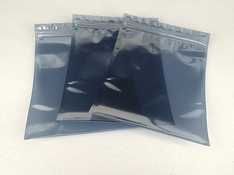 New 100pc 8*12cm ESD Anti-Static Pack Bag Zip Zipper Lock Top Waterproof Self Seal Anti Static Shielding Bags