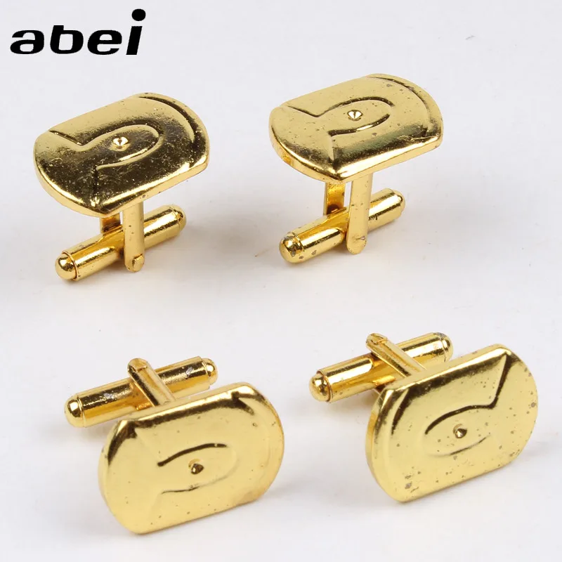 High Quality Gold Cufflinks Classic Metal cuff link men shirts cuff button