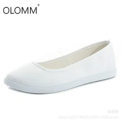 Nurse white work comfortable flat bottom antique shoes zapatos de mujer platform sneakers Solid color Summer shoes shoes women