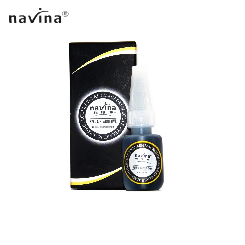 

NAVINA New Arrival Black Glue Long Lasting 30 days No Odor No Stimilation Quick Dry 5 seconds Eyelash Glue For Lashes Extension