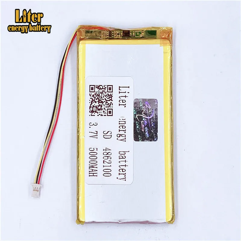 المكونات 1.0-3P 4862100 5060100   الكمبيوتر اللوحي 7 بوصة بطارية ليثيوم بوليمر عالية السعة 3.7 فولت 5000 مللي أمبير بطارية ليثيوم بو