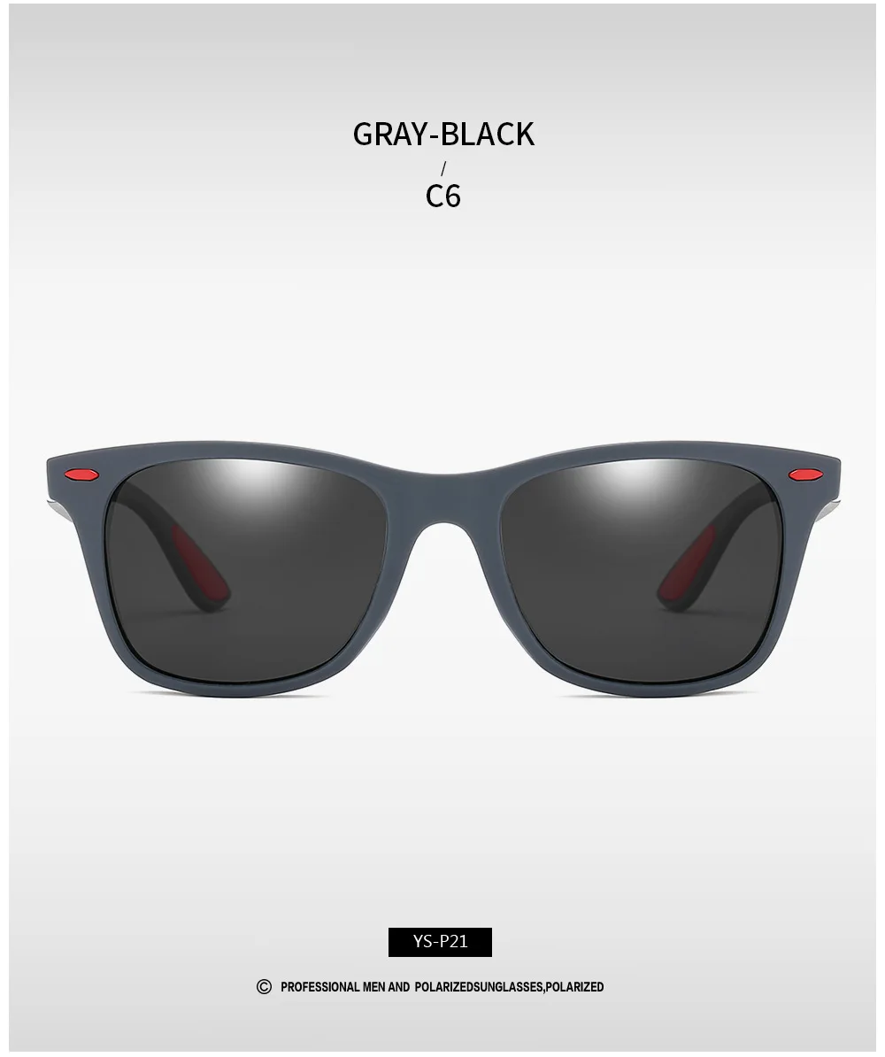 Klassische Polarisierte Marke Design Sonnenbrille Männer Frauen Fahren Angeln Quadratischen Rahmen Sonnenbrille Männliche Goggle UV400 Gafas De Sol – Detail 21