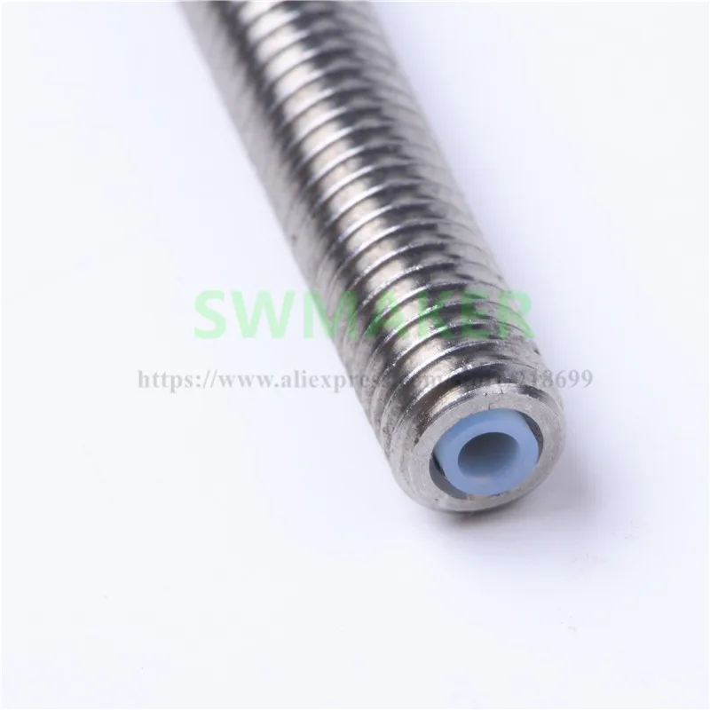 2pcs MK8 extruder Stainless steel throat M6X35mm M6*35mm with ptfe tube (ID:3mm OD:4mm) for 1.75mm 3D printer part