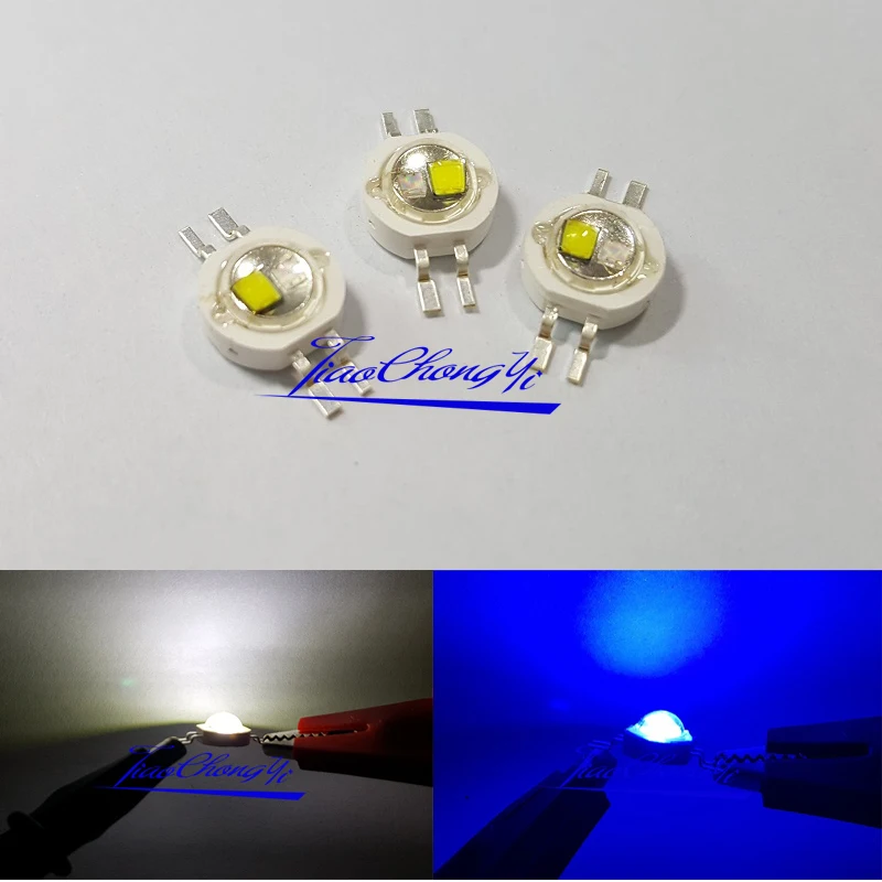 2*3W Bicolor Double Color LED Red Green Blue Yellow White led cob chip Light Bead For DIY LED Car Light Lamp Flashlight