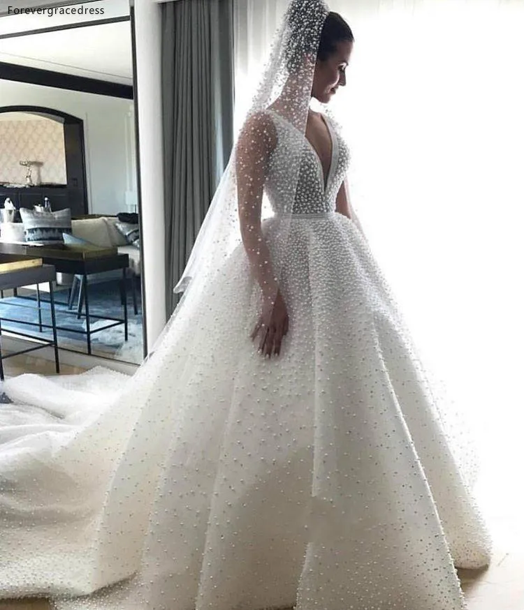 Cheap Deep V Neck Wedding Dress Sexy White A Line Long Church Country Garden Formal Bride Bridal Gown Custom Made Plus Size