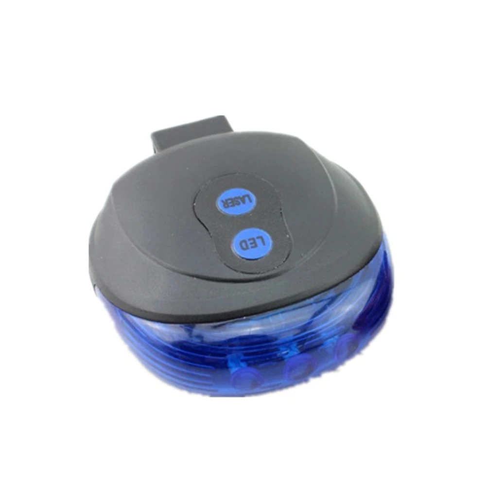 Impermeável Lâmpada Traseira para Bicicleta, Cauda Aviso, Luz Piscando, Laser de Segurança, Ciclismo, 7 Modos Flash, 5 LED, 2 Laser