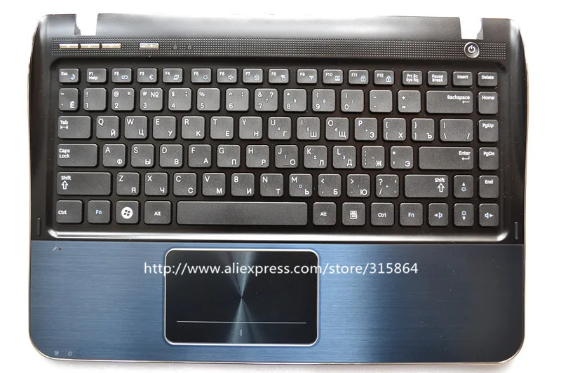 Russian RU New laptop keyboard with touchpad palmrest for SAMSUNG SF310 SF311  white/blue/sliver