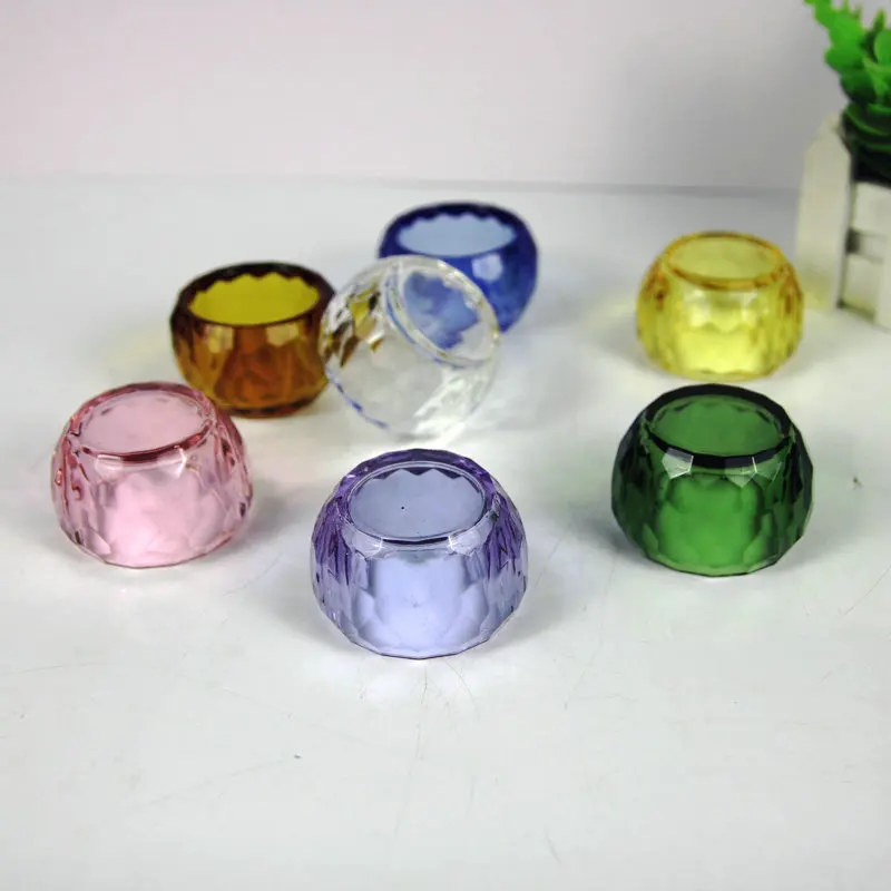 6cm Crystal Glass Bowl Holy Water Cup Buddhist Utensils Home Decoration