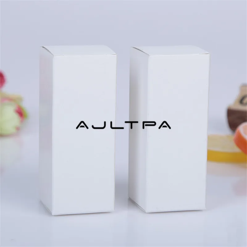 Imagem -04 - Caixa de Papel Kraft Preta para Frasco de Perfume Embalagem de Óleo Essencial de 10ml 15ml 20ml 30ml 50ml 2000 ml Caixas Brancas de Batom com 100 Peças