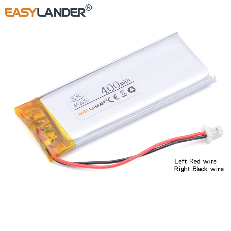 402050 452050 3.7V 400mAh Li-Polymer Battery For mp3 mp4 DVR GPS Scala Rider Q3  Motorcycle Bluetooth Helmet WW452050PL 382050
