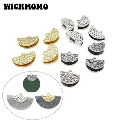 2021 nowych moda 10 sztuk 13mm stopu cynku dwa Style półkole złącza Charms dla kolczyki DIY naszyjnik biżuteria akcesoria
