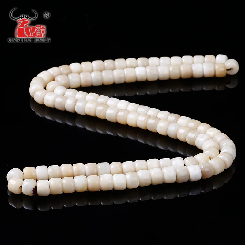 20PCS Manual polishing of the natural camel bone bucket beads DIY hand string accessories. Hole 1.5mm