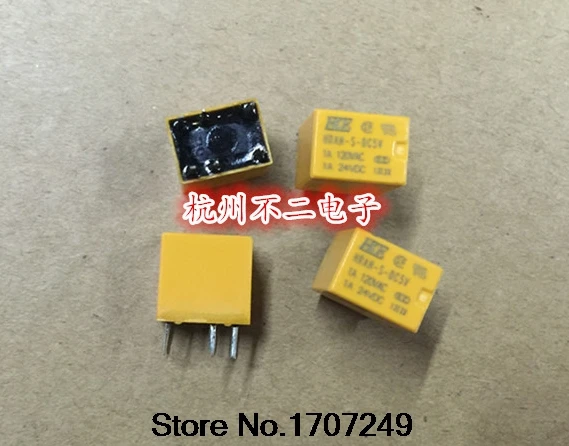 

Free Shipping 100% new original relay 10pcs/lot HKE HRAH-S-DC5V 6PIN 1A 120VAC