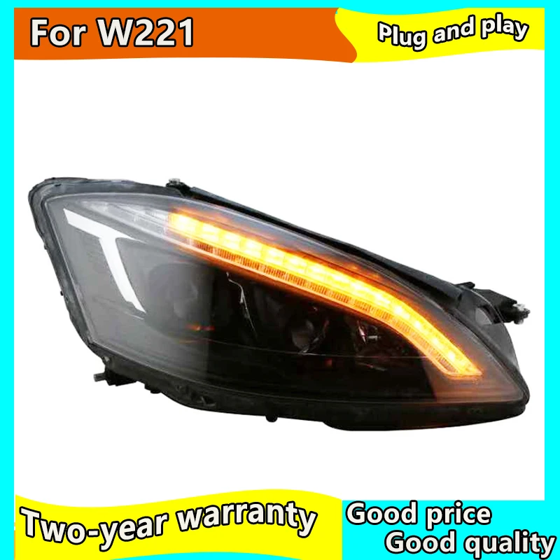 Head Lamp for W221 Headlights 2006-2009 S300 S400 Headlight LED auto DRL Lamp Hid Bi Xenon Auto Accessories