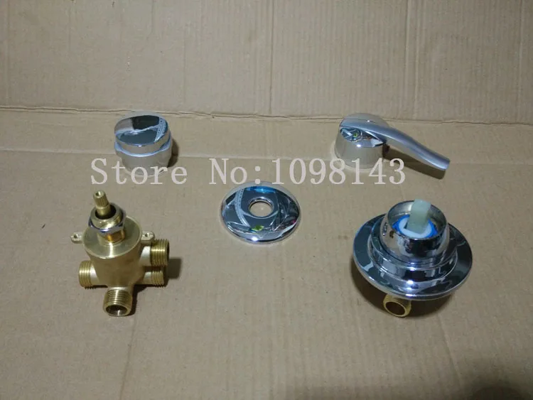 2Pcs/Set shower faucet mixer Separate , 2/3/4/5 ways bathroom brass shower faucet mixing valve, Bathtub faucet mixer with tube