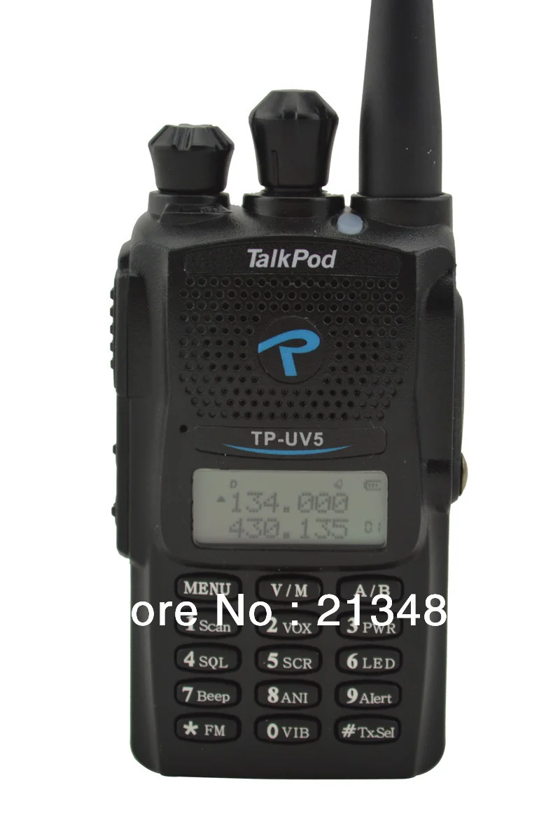 

TP-UV5 Dual Band UHF:400-480MHz&VHF:136-174MHz 128CH 5W Professional FM Transceiver/Walkie Talkie with Vibrating Alert Function